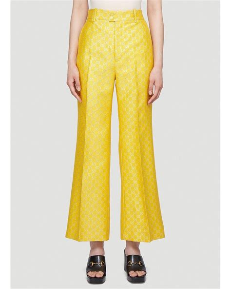 gucci yellow pants womens|vintage Gucci pants.